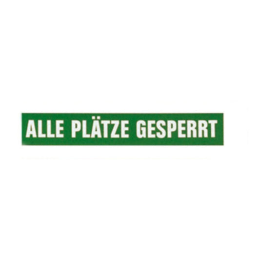 Magnetschild 'Alle Plätze gesperrt' Tennisplatzzubehör und Tennisplatzgeräte